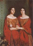 Theodore Chasseriau The Two Sisters oil painting on canvas